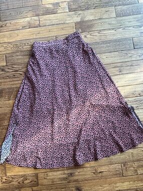 Pink Martini Rose Pink Leopard Maxi Skirt